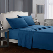 Load image into Gallery viewer, Grey Sheet Set Flat Sheet + Fitted Sheet  +Pillowcase Bedding Set