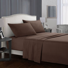 Load image into Gallery viewer, Grey Sheet Set Flat Sheet + Fitted Sheet  +Pillowcase Bedding Set