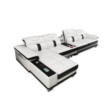 Load image into Gallery viewer, Corner Leather Bluetooth Sofa
