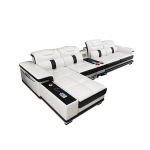 Corner Leather Bluetooth Sofa