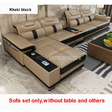 Load image into Gallery viewer, Corner Leather Bluetooth Sofa