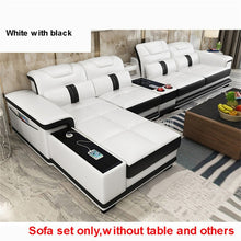 Load image into Gallery viewer, Corner Leather Bluetooth Sofa