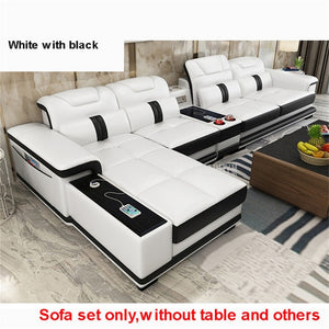 Corner Leather Bluetooth Sofa