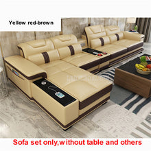 Load image into Gallery viewer, Corner Leather Bluetooth Sofa