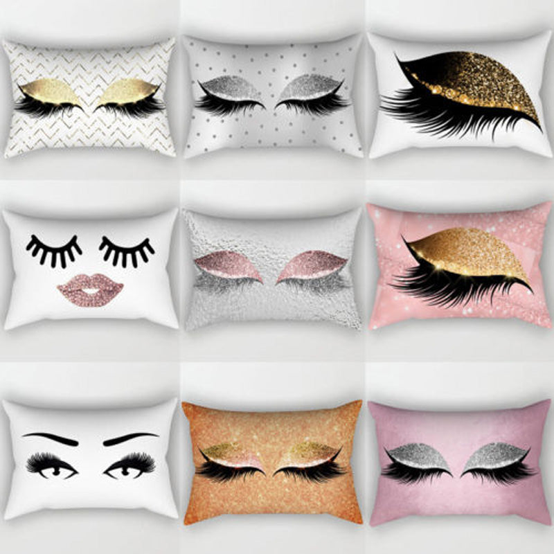 Eyelash Polyester Pillow Cases