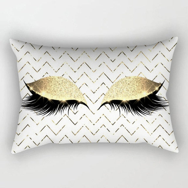 Eyelash Polyester Pillow Cases