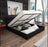 VidaXL Solid Living Storage Bed 140 x 200 cm