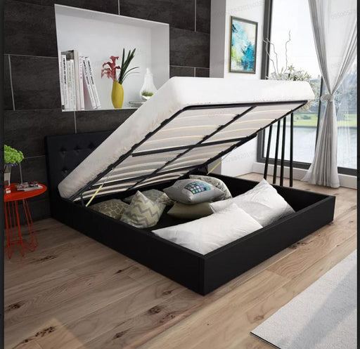 VidaXL Solid Living Storage Bed 140 x 200 cm