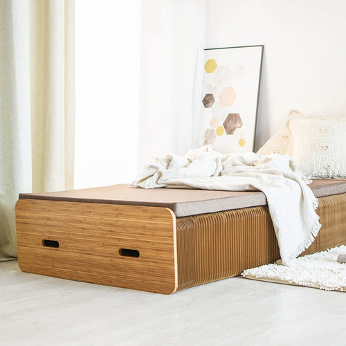 Folding Paper Bed with Free Mattress