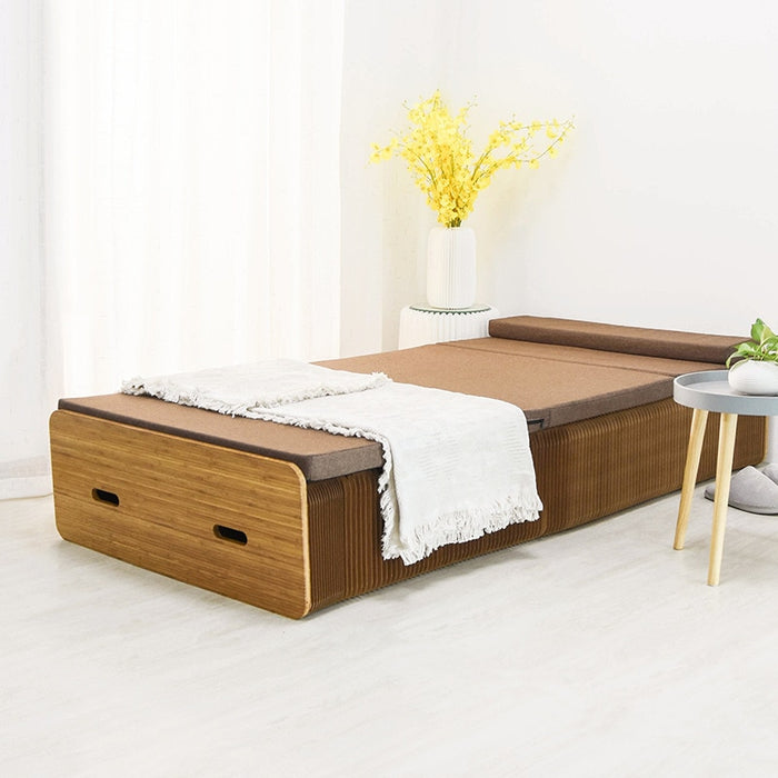 Folding Paper Bed with Free Mattress