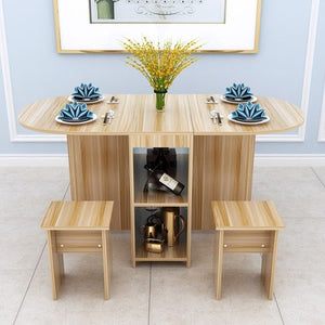 MIU Folding Dining Table and Chairs 5pcs