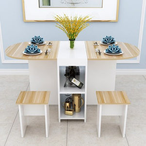 MIU Folding Dining Table and Chairs 5pcs
