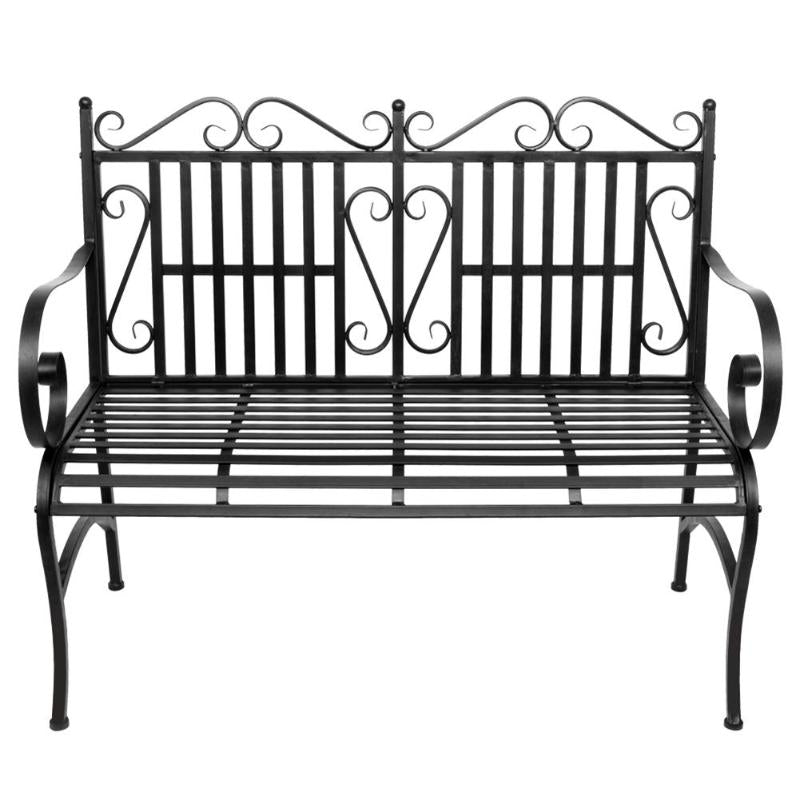 HALO 2 Seater Foldable Outdoor Patio Garden Bench with Steel Frame
