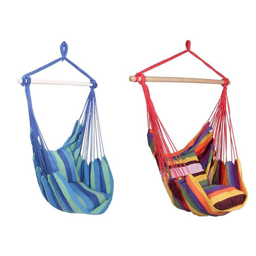 Garden Hanging Hammock Chair with 2 Pillows
