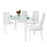 PANANA Glass Dining Table Set with 4 or 6 Chairs