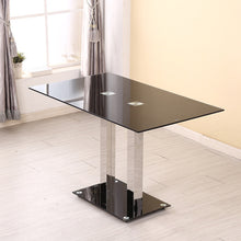 Load image into Gallery viewer, PANANA Glass Dining Table Set with 4 or 6 Chairs